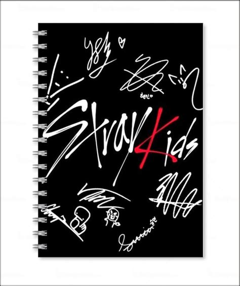 Тетрадь формата А5 с принтом "Stray Kids", Страй кидс - купить с ...
