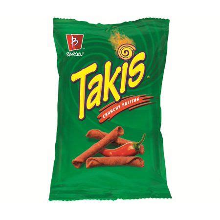 Takis Crunchy Fajitas Rolled Tortilla Chips, Fajita Artificially Flavored, 9.9 Ounce Bag ...