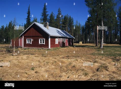 Traditional House Finland Stock Photo Alamy