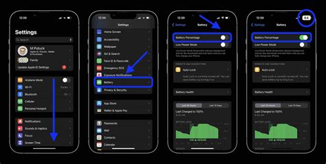 Процент заряда батареи iPhone на iOS 16: как показать