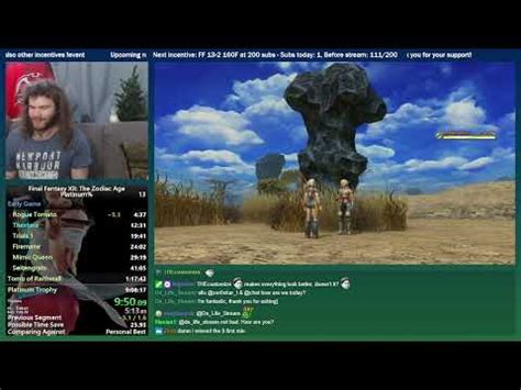 Final Fantasy XII The Zodiac Age Platinum Trophy Speedrun 8 35 57 WR