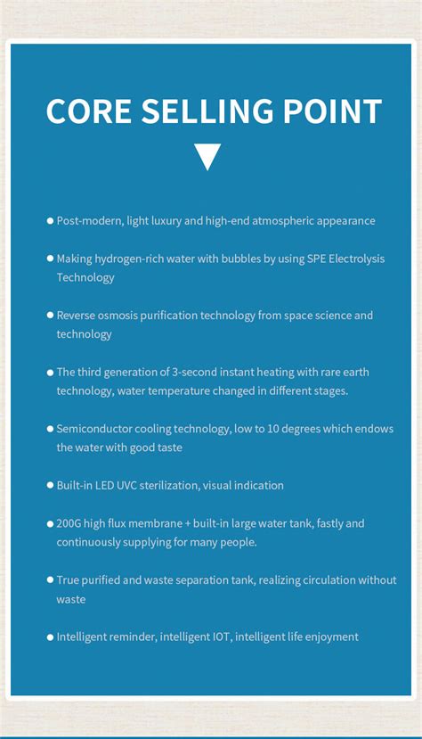 Modern Advanced Uvc Spe Hydrogen Rich Ro Purification Filters Countertop Hot Water Dispenser