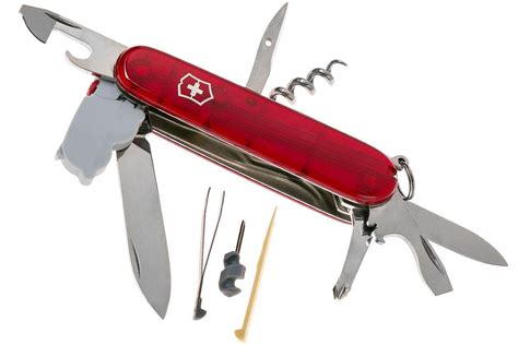 Victorinox Spartan Lite Swiss Pocket Knife Transparant Red