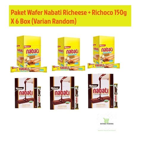 Jual Paket Wafer Nabati Richeese Dan Richoco Gr X Box Varian