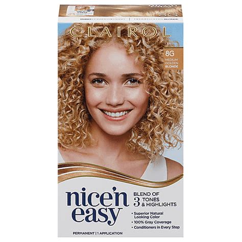 Nice N Easy Permanent Hair Color Medium Golden Blonde 8 G 1 Ea Hair