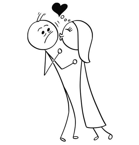 Stick Figures Kissing Illustrations Royalty Free Vector Graphics And Clip Art Istock