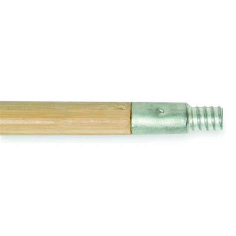 Tough Guy Broom Handle Bamboo Acme Thread Alloy Handle Tip 1 In Handle Dia 60 In L 1vaj9