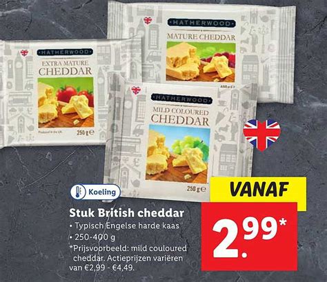 Hatherwood Stuk British Cheddar Aanbieding bij Lidl - 1Folders.nl