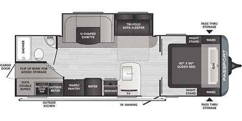 2021 Keystone Passport Sl Series West 268bhwe Travel Trailer Specs