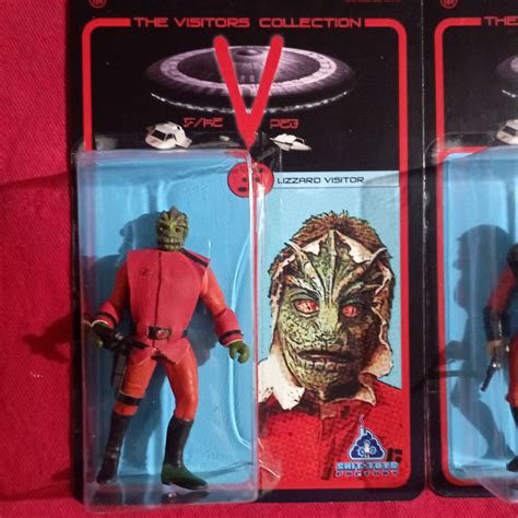 V the Final Battle Visitors 3.75 Inches Set X 3 Toys Reptile, Shock