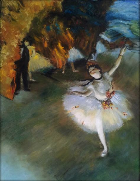 Edgar Degas The Star Dancer On The Stage High Quality Hand