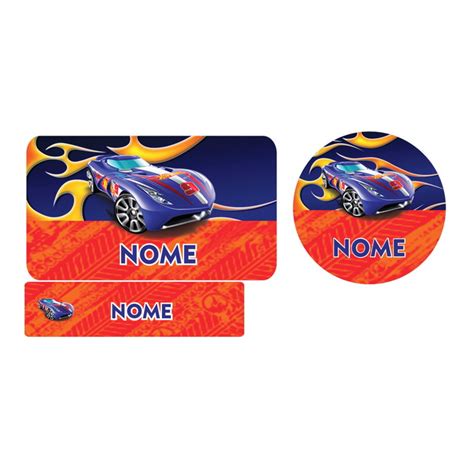 Kit Etiqueta Prova a Água Hot Wheels Elo7 Produtos Especiais