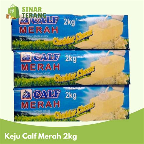 Jual Keju Cheddar Calf Merah Kg Shopee Indonesia