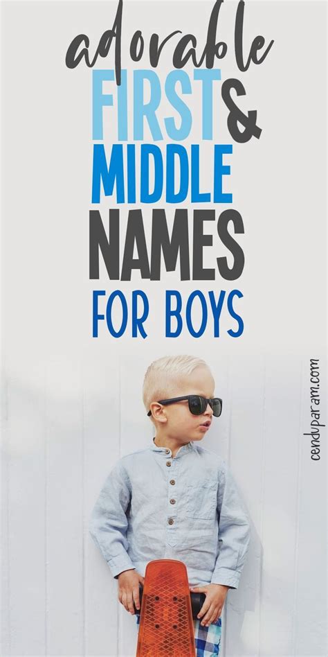 Boy First And Middle Name Combinations That Are Too Cute Artofit