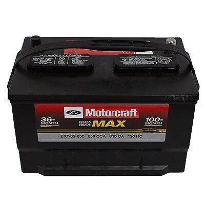 Ford Oem Motorcraft Black Battery Bxt Amps Usa Dealer Ebay