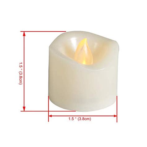 Erosway Flameless Candles Realistic Flickering Votive Candle Tea Light