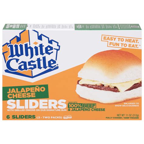 White Castle Sliders Jalapeno Cheese Same Day Delivery Or Pickup