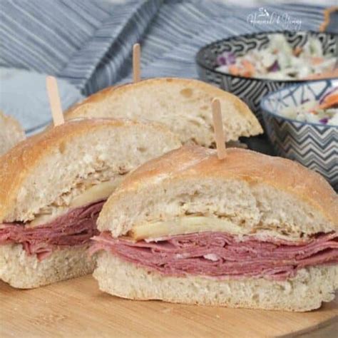 Deli Sliced Corned Beef Sandwich | Homemade & Yummy