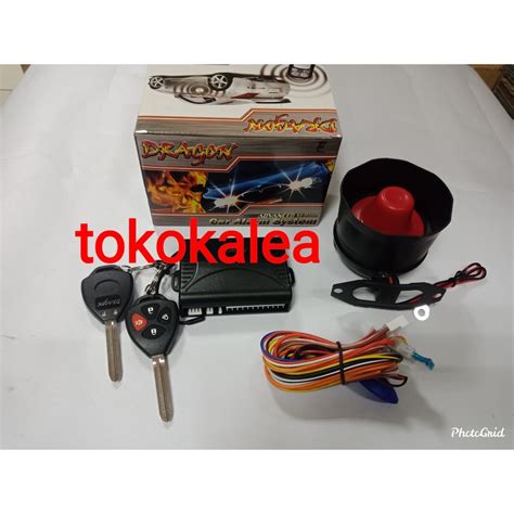 Jual ALARM MOBIL MERK DRAGON MODEL KUNCI INNOVA LAMA CAR ALARM SYSTEM