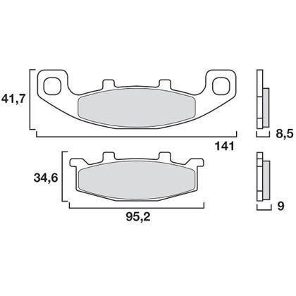 Plaquettes de freins Brembo Sinter Métal Fritté avant Motoblouz