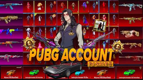 Pubg Mobile Account For Sale Full Heavy Inventory Youtube