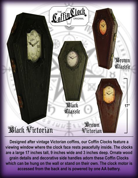 The Original Coffin Clock. Black Classic - Etsy