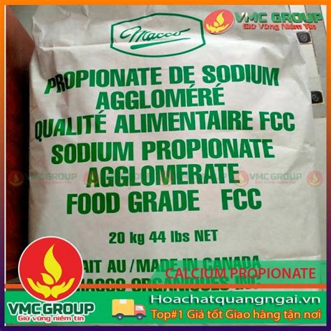 CUNG CẤP PHỤ GIA BẢO QUẢN CALCIUM PROPIONATE BAO 20KG CANADA HÓA