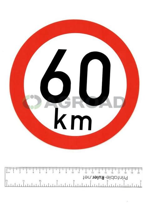 Nálepka: 60 km - konštrukčná rýchlosť, maximálna povolená rýchlosť ...