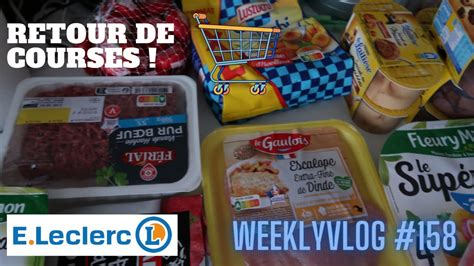 Weeklyvlog Retour De Courses Leclerc Et Grand Frais Youtube