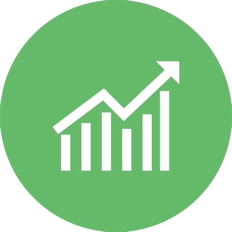 inflation graph circle background icon  vector art  vecteezy