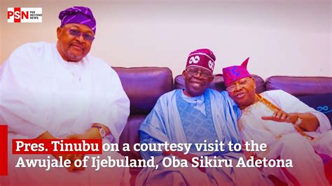 Pres Bola Ahmed Tinubu On Acourtesy Visit To The Awujale Of Ijebuland