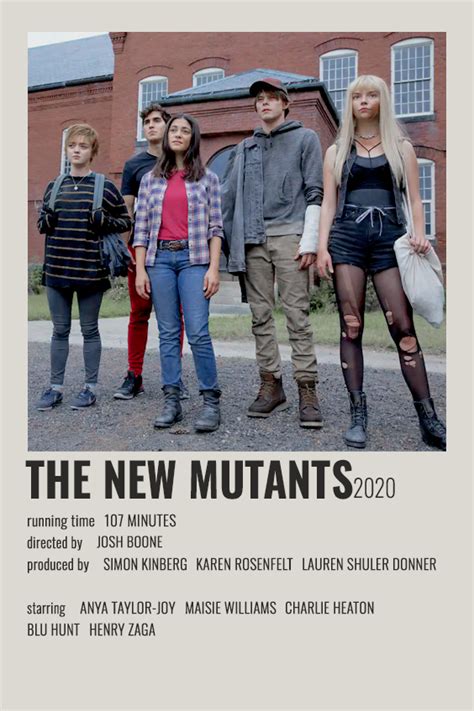 THE NEW MUTANTS POLAROID POSTER | Peliculas chicas, Series y peliculas ...