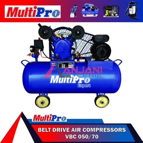 Jual MULTIPRO VBC 050 70 MESIN KOMPRESOR ANGIN 1 2HP BELT COMPRESSOR