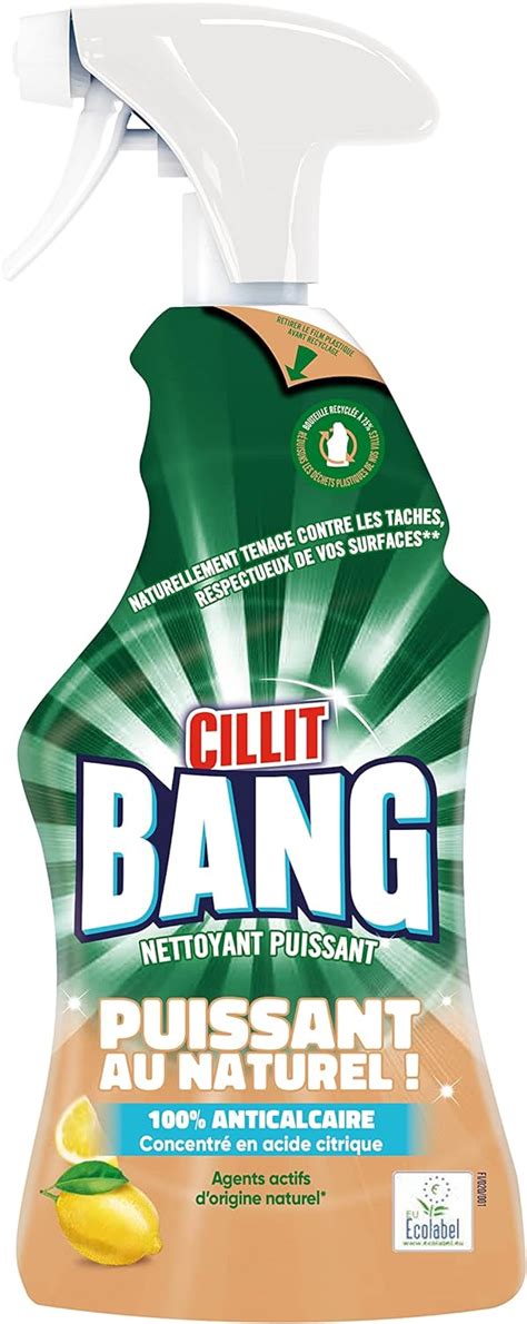 Cillit Bang Spray Ecolabel Antical Limpiador Potente Natural Cido