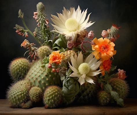 Premium AI Image | The unique beauty of Mexican cacti