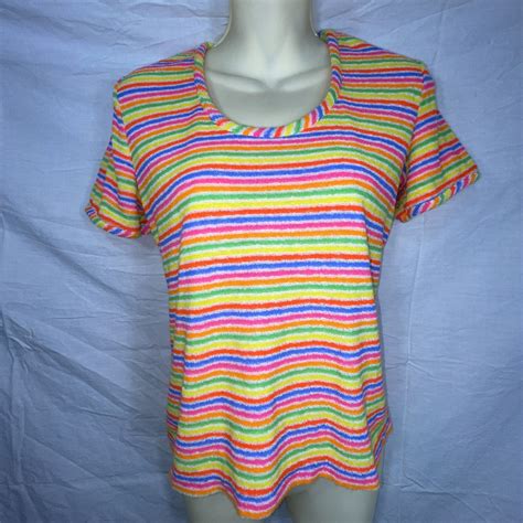 Vintage Sears Jr Bazaar Rainbow Terry Cloth Bikini A Gem