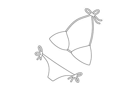 Summer Bikini Line Icon Graphic By Kindaweird Studio Creative Fabrica