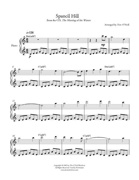 Spancil Hill Sheet Music