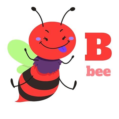 Premium Vector Alphabet B For Bee