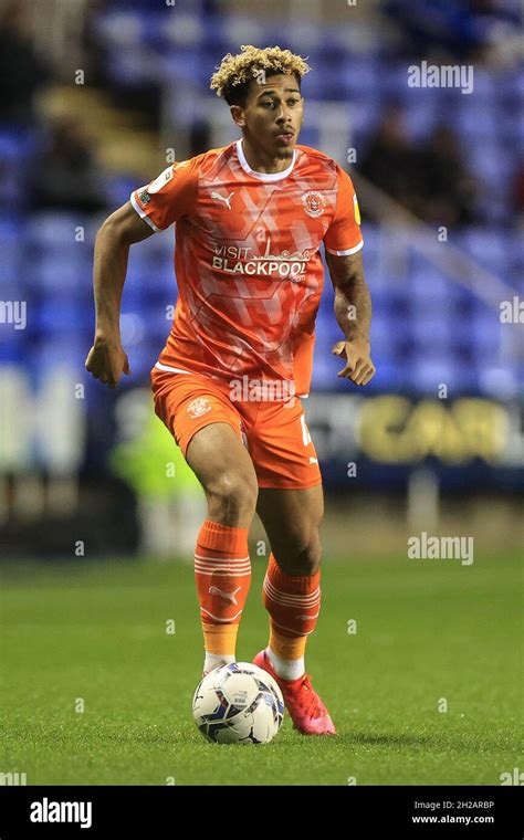 Jordan Gabriel 4 Of Blackpool During The Game Stock Photo Alamy