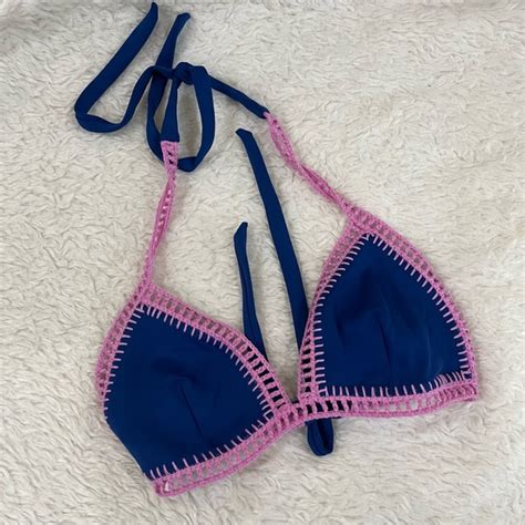 Victoria S Secret Swim Victorias Secret Blue Pink Bikini Mediumsmall Poshmark