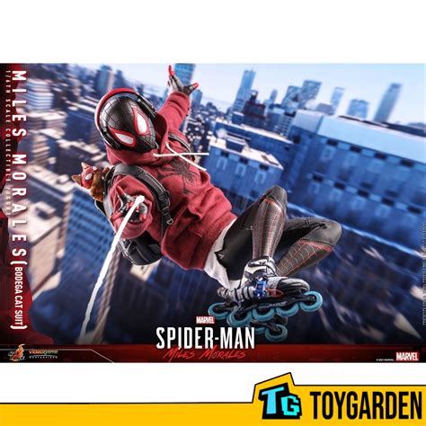 Hot Toys Th Scale Vgm Marvels Spider Man Miles Morales Bodega Cat Suit Collectible