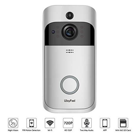 Wireless Doorbell Camera Video Doorbell 720P WiFi Home Security ...