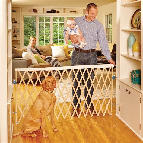 North States Expandable Swing Pet Gate 30 L X 30 H 30 In Natural