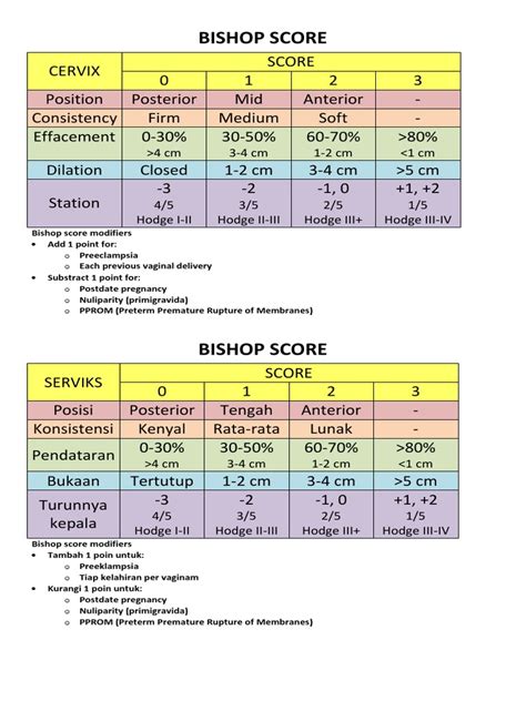 Bishop Score Pdf