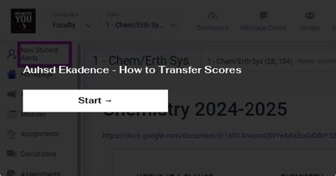 Auhsd Ekadence - How to Transfer Scores