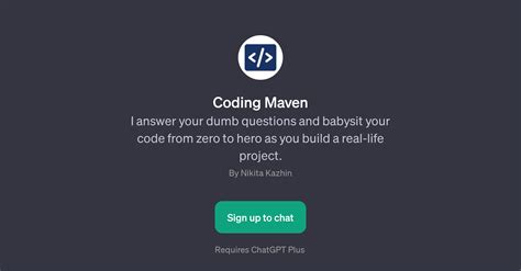 Coding Maven - AI Tool For Coding mentorship