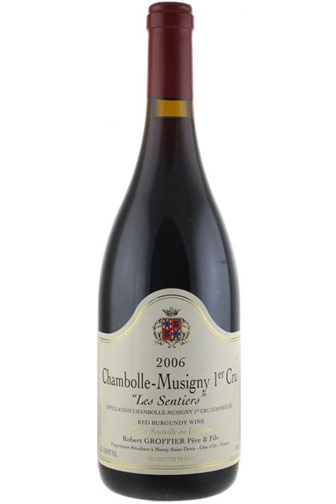 2013 Domaine Robert Groffier Chambolle Musigny Les Sentiers Premier Cru