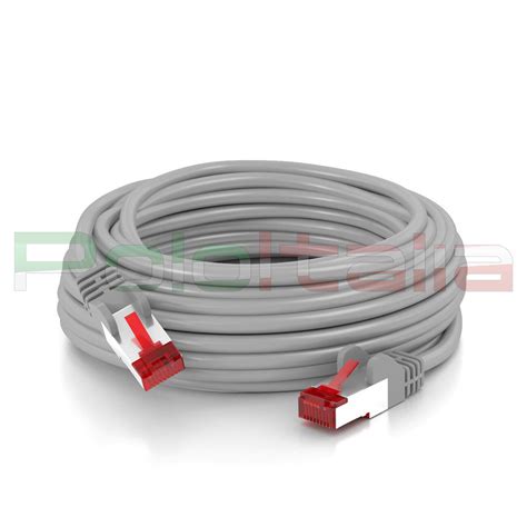 Cavo Da 0 A 50m Di RETE Ethernet Lan Schermato Cat 6 S FTP RJ45 Gigabit