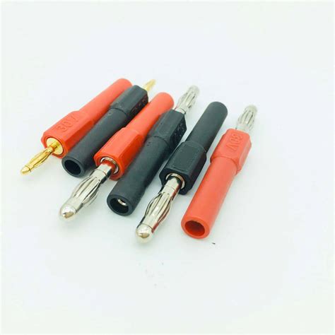 Pcs Gold Plated Mm Male To Mm Female Banana Plug Jack Off